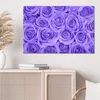 DEQORI Hybrid Leinwand Bild 90x60 cm 'Lila Rosenpracht' Produktbild-Vorschau 4