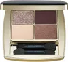 An open Estée Lauder eyeshadow palette with four shades and two applicators. Podgląd zdjęcia produktu