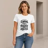 Camiseta para mujer, color blanco, talla L. Diseño: Vista previa de la imagen del producto 3