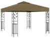 vidaXL Pavillon 3x3 m Taupe 180 g/m² Produktbild-Vorschau 5