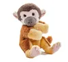 A plush toy monkey sits against a white background. Produktbild-Vorschau