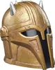 A close-up studio shot of a golden helmet with silver accents. Anteprima dell’immagine prodotto