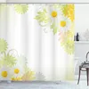 ABAKUHAUS Tenda da doccia con motivi floreali, margherite Anteprima dell’immagine prodotto 1