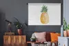 MuchoWow® Wandteppich Wandbehang Ananas - Obst - Weiß Produktbild-Vorschau 5