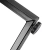 A close-up view of the corner of a black metal table leg with an adjustable foot. Náhľad obrázku produktu