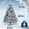 Yakimz Albero di Natale abete con supporto in metallo per Anteprima dell’immagine prodotto 2