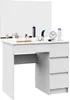 Akord Coiffeuse Avec Miroir Droite Blanc 90X50X142 Voir les images du produit 4