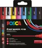 A box of 8 POSCA paint markers in various colors, with the product name and details displayed. Voir les images du produit