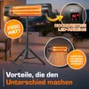 TRESKO Infrarood warmtestraler, 2500 W, met Productafbeelding-voorbeeld 7