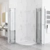 MIQU Duschkabine Runddusche 80x80x197 cm  Duschabtrennung Produktbild-Vorschau 2