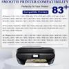 A printer is shown below a list of compatible printer models and a count of compatible printers. Produktbild-Vorschau