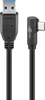Goobay USB-C™ auf USB A 3.0 Kabel 90°, schwarz, USB Produktbild-Vorschau 2
