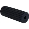 A black foam roller with ridges. Anteprima dell’immagine prodotto