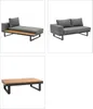 Dehner Garten-Lounge Riva, 3-teilig, 4-Sitzer, inkl. Tisch Produktbild-Vorschau 2