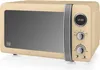 A retro-style cream-colored digital microwave oven is shown against a white background. Náhled obrázku produktu