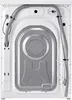 The back of a white washing machine with hoses attached. Produktbild-Vorschau