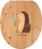 Mr. & Mrs. Panda WC Sitz Igel Blumen - Transparent - Produktbild-Vorschau 1