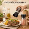 Salz und Pfeffermühle 2er Set aus Glas, Gewürzmühle mit Produktbild-Vorschau 4