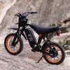 Bici elettrica TIETIE E5 48V20Ah 80km 14x3.0" Colore Nero Anteprima dell’immagine prodotto 6