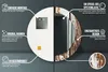 Ø60cm Spiegel - Glasrahmen mit Aufdruck - Wandspiegel Produktbild-Vorschau 7
