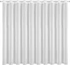 A white curtain with grommets at the top, hanging straight. Voir les images du produit