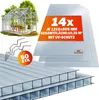 GARDEBRUK® 14x Polycarbonat Hohlkammerstegplatten 4mm 50x Produktbild-Vorschau 1