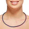Lederkette Lederband Herren Halskette Rot Blau 17-100 cm Produktbild-Vorschau 4