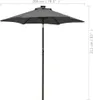 vidaXL Parasol avec éclairage LED Anthracite 200x211 cm Alu Voir les images du produit 6