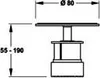 A technical drawing with dimensions of a product. Anteprima dell’immagine prodotto