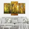 Triptychon auf leinwand herbst im wald 150x100 cm Feeby Produktbild-Vorschau 2