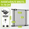 Bomi Treppenschutzgitter ohne Bohren, 71-79 cm, flacher Produktbild-Vorschau 2