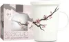 [ SAKURA ] chinesisches Porzellan / Teebecher + Sieb & Produktbild-Vorschau 1
