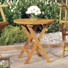 vidaXL Table de bistrot Ø46x47 cm bois massif acacia Voir les images du produit 2