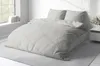 Uni Bettwäsche 200x220 cm grau Bettbezug Doppelbett Produktbild-Vorschau 3