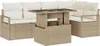 Gartensofa-set mit Kissen mit Speicher 6 pcs Beige Poly Produktbild-Vorschau 1