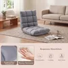 Chaise de sol COSTWAY avec dossier réglable, fauteuil de Voir les images du produit 6
