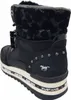 A black boot with a platform sole and leopard print detailing on the collar. Anteprima dell’immagine prodotto