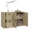Maison Exclusive - Credenza Sonoma in rovere 100x33x59,5 cm Anteprima dell’immagine prodotto 4