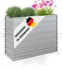 DELUKE® Hochbeet für Garten OSKAR Silber | 100x40x77cm | Produktbild-Vorschau 1