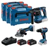 Combo Kit 18V-Set mit 3 Werkzeugen: GSR + GBH + GWS + 2x Produktbild-Vorschau 1