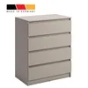 Kommode 76cm breit mit 4 Schubladen Kaschmir schmal Holz Produktbild-Vorschau 6