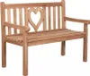 Gartenbank Herz Teak Produktbild-Vorschau 1