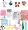 A collage of quilling tools and examples of quilling art. Produktbild-Vorschau