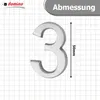 DOMINO Hausnummer Briefkasten Selbstklebend – 3 | 3D Produktbild-Vorschau 4