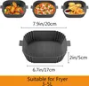 Silikon Backform für Heißluftfritteuse-Backpapier Für Produktbild-Vorschau 2