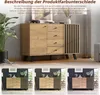 Sweiko 120x38x75cm Wohnzimmer Sideboard,Hohldesign Schrank Produktbild-Vorschau 14