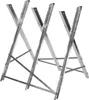 A metal sawhorse stand on a white background. Produktbild-Vorschau