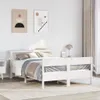 Massivholzbett ohne Matratze Weiß 160x200 Kiefernholz Produktbild-Vorschau 3