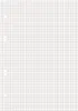 A blank sheet of graph paper with three punched holes on the left side. Produktbild-Vorschau