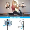 Bluetooth Selfie Stick Stativ mit Licht Füllen, 3in1 Produktbild-Vorschau 3